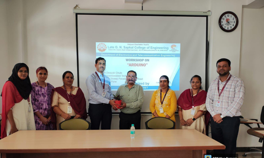 one day workshop on “ Arduino ”Mr.Deepak Ghule for Faculty members