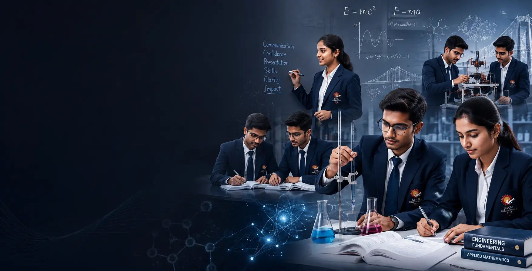 Campus facilities at G. N. Sapkal College Nashik