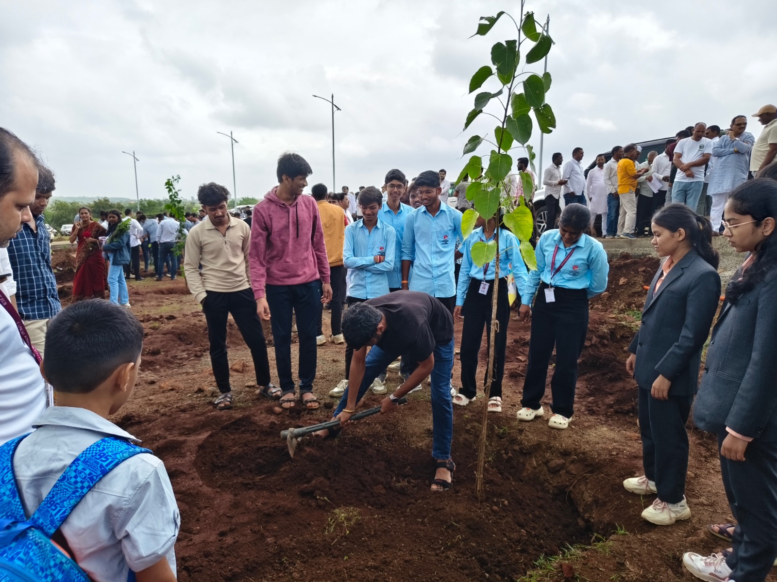 Tree Plantation Drive at University Sub Center Nashik Campus