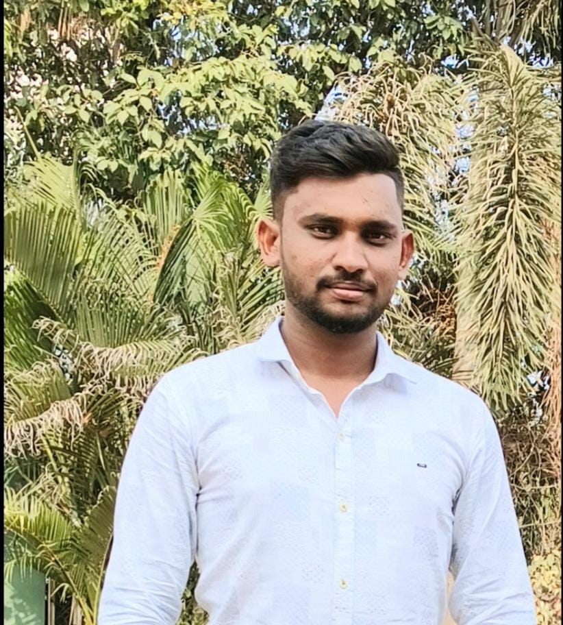 Placement student Milind Bhadane